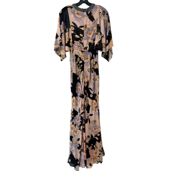 ETRO Floral Print Silk Maxi Dress Gown IT 42 - Picture 2 of 7
